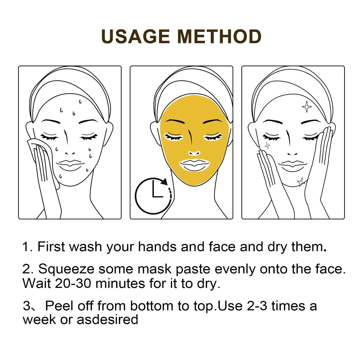60g Gold Tearing Facial Mask Cream Remove Blackheads Acne