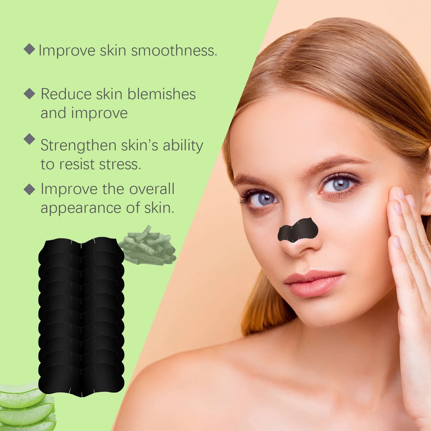 Blackhead Removal Mask Deep Cleansing Pores Shrinking Face Black Head Nose Dot Spot Peel Off Improve Rough Skin Blackhead Patch